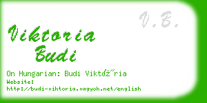 viktoria budi business card